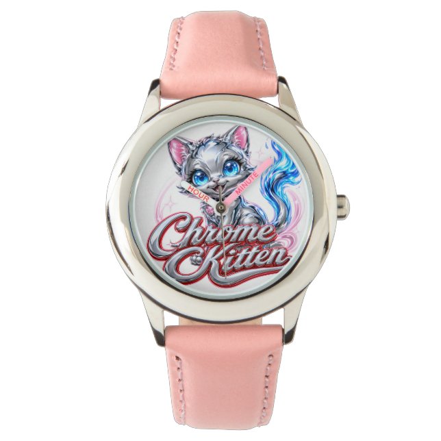 De Pulsera Reloj para niñas estilo Chrome Kitten Diva (Anverso)