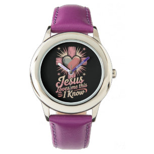De Pulsera Reloj para niños Jesús me ama