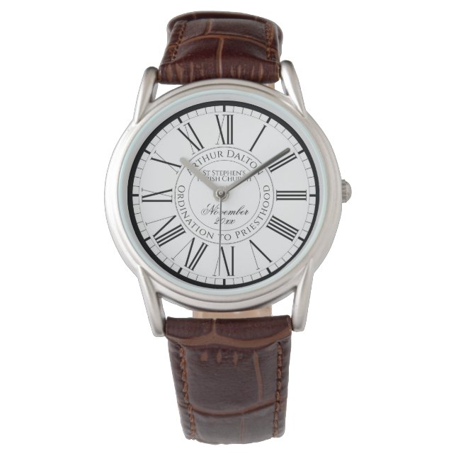 De Pulsera Reloj para un sacerdote recién ordenado (Anverso)
