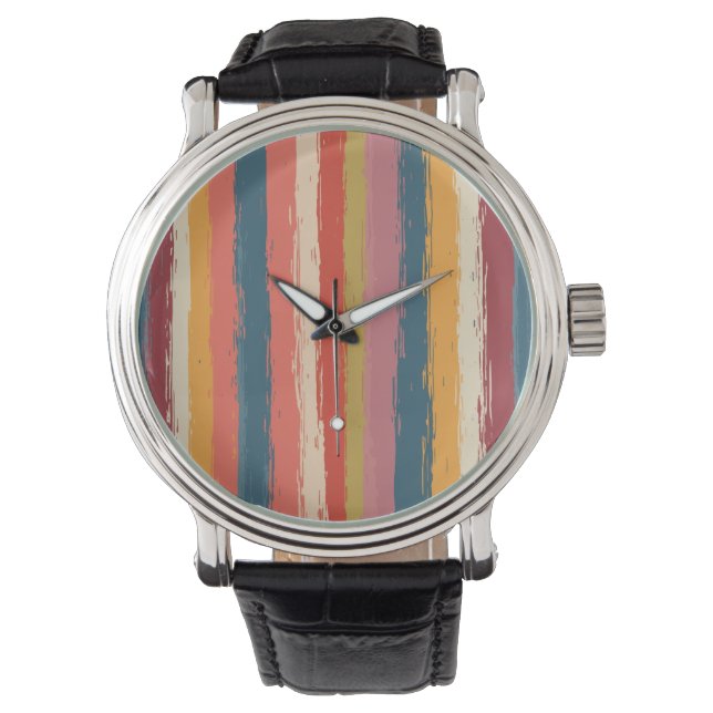 De Pulsera reloj - patrón rayado (Anverso)