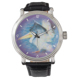 De Pulsera reloj pelícano acuarela 26