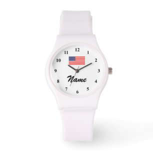 De Pulsera Reloj personalizado con la bandera conocida y