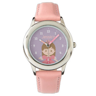 De Pulsera Reloj personalizado para niña princesa adorable
