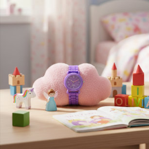 De Pulsera Reloj Personalizado para Niños Lavanda Niñas 