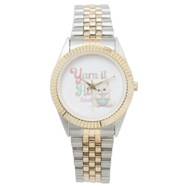 De Pulsera Reloj Personalizado Yarn it All  (Anverso)