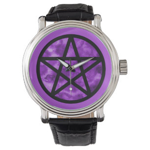 De Pulsera Reloj púrpura del pentáculo
