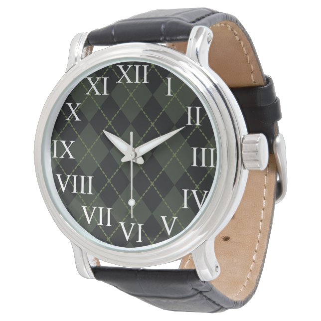 De Pulsera Reloj Retro Estilo Argyle  (Angular)