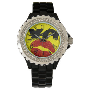 De Pulsera Reloj retro XO XO bésame / Moda divertida para fie