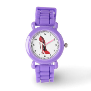 De Pulsera Reloj rojo del arte del zapato del estilete del