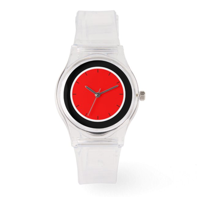 De Pulsera reloj rojo máximo y negro (Anverso)