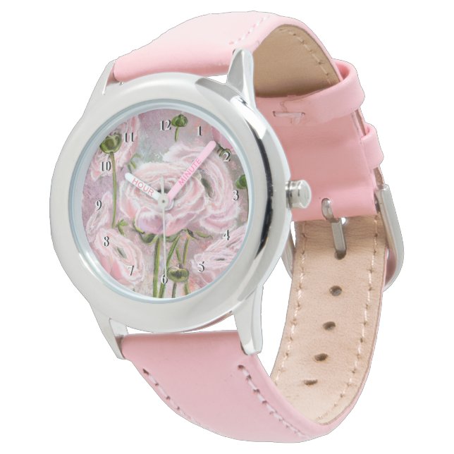 De Pulsera Reloj rosa rosa - Pintura (Angular)