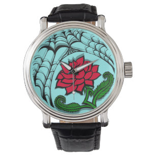 De Pulsera Reloj Rosa Telaraña