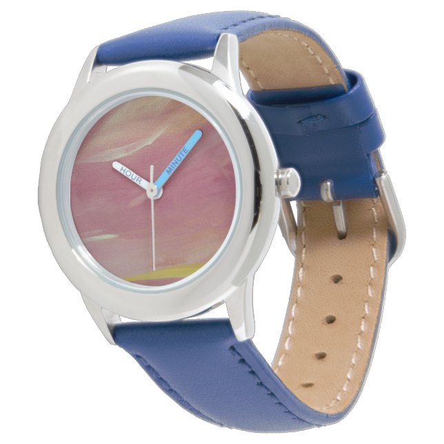 De Pulsera Reloj rosa y azul (Angular)