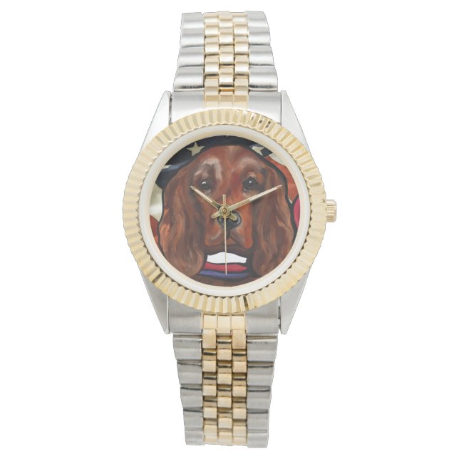 De Pulsera Reloj Setter Rojo Irlandés (Anverso)