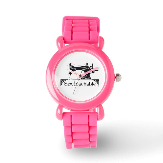 De Pulsera Reloj Sewteachable eWatch (Rosa) (Anverso)