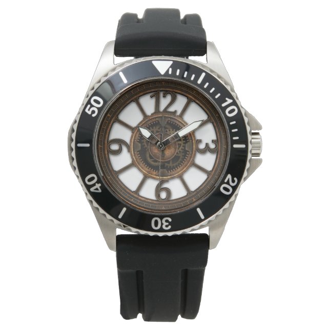 De Pulsera Reloj Steampunk para Hombres (Anverso)