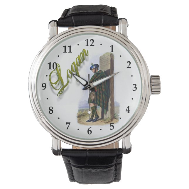 De Pulsera Reloj Sueño Escocés Clan Logan (Anverso)