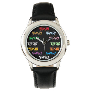 De Pulsera Reloj swag (negro)