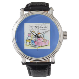 De Pulsera Reloj Unisex Divertido Sátira Papá Enséñame
