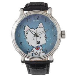 De Pulsera Reloj Westie Noche Estrellada