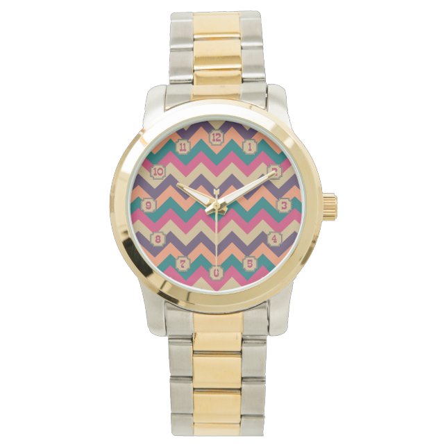 De Pulsera Reloj Zigzag Tropical (Anverso)