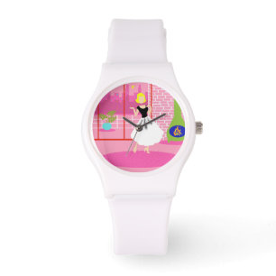 De Pulsera Retro en el reloj rosa