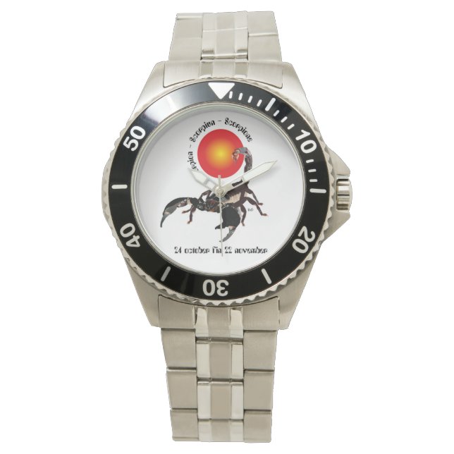 De Pulsera Scorpiun 24 october fin 22 reloj November (Anverso)