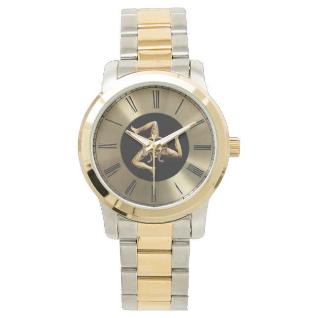 De Pulsera Sicilia con Trinacria  Reloj (Anverso)
