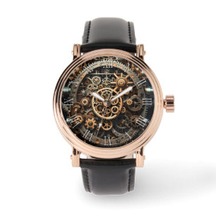 De Pulsera Steampunk Art cogs & gears reloj masculino 3