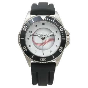 De Pulsera Su del texto reloj del béisbol aquí