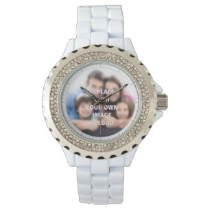 De Pulsera Su foto familiar en un reloj