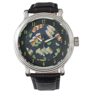 De Pulsera Tequila Disparos y Bodas Lime Reloj