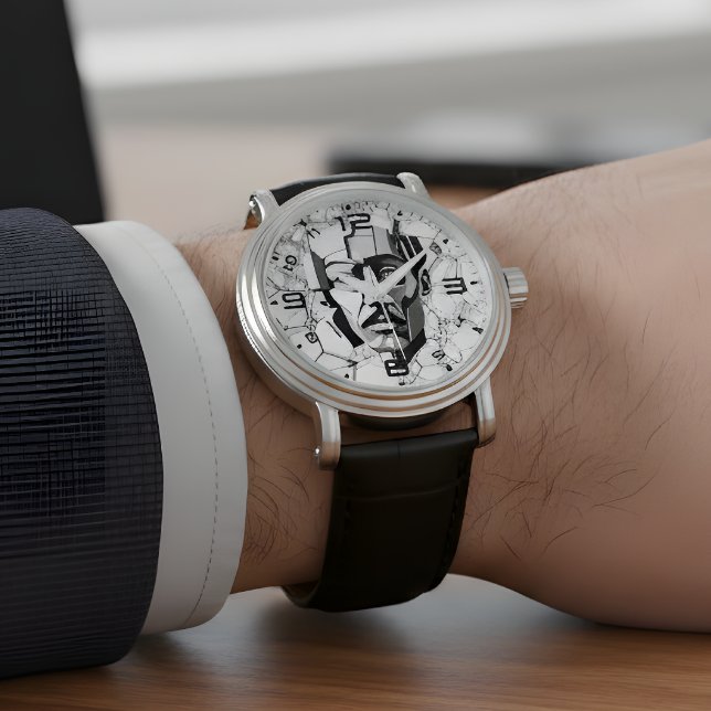 De Pulsera Tesla geométrico: reloj visionario abstracto (Subido por el creador)