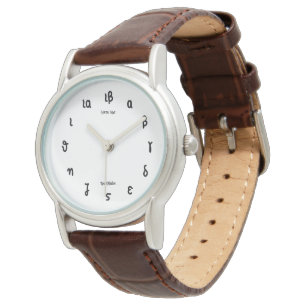 De Pulsera Tiempo griego - reloj con los números griegos
