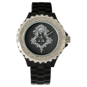 De Pulsera Un reloj inicial monograma
