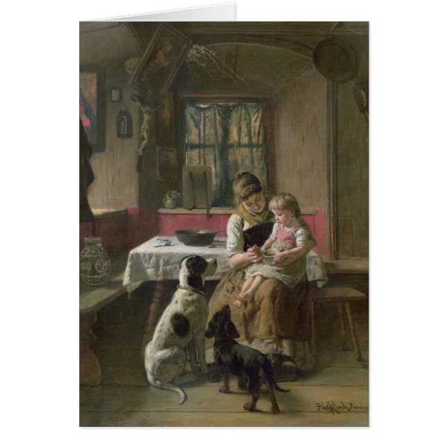 ¿De quién cena es él? (Frente)