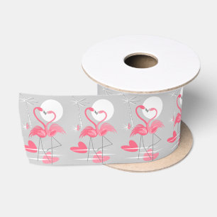 De Raso Flamingo Amor lazo satinado