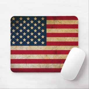 De Ratón Alfombrilla Americana Grunge Vintage