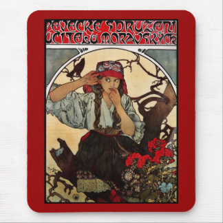De Ratón Alfombrilla Arte Antiguo Alfons Mucha Profesor Mor