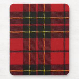 De Ratón Alfombrilla Brodie Rojo Moderno Estampado Tartán