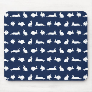 De Ratón Alfombrilla Bunny Frenzy (Azul Marino)