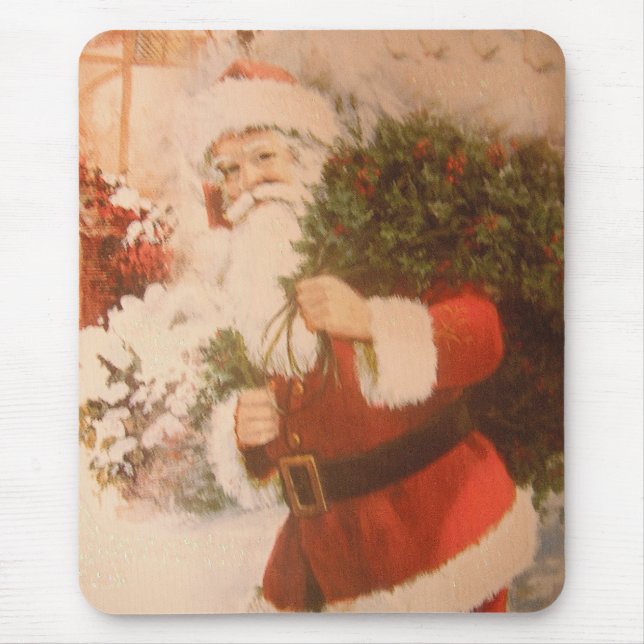 De Ratón Alfombrilla con Santa (Frente)