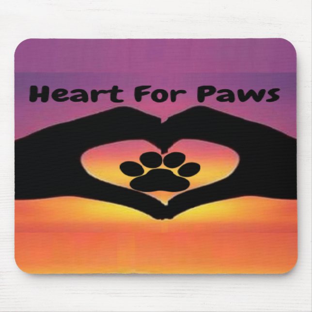 De Ratón Alfombrilla Corazón Para Patas (Frente)