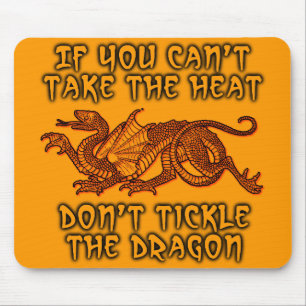 De Ratón Alfombrilla divertida Tickle The Dragon Humor