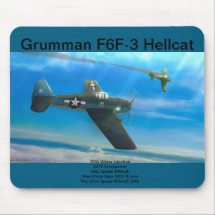 De Ratón Alfombrilla Grumman F6F-3 Hellcat
