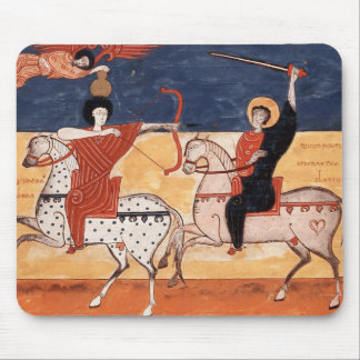 De Ratón Alfombrilla guerreros medievales
