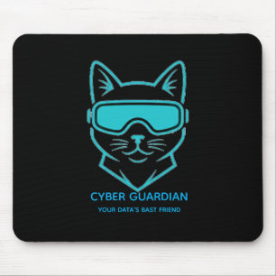 De Ratón Alfombrilla para juegos Cyber Guardian Neon Cat - 