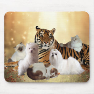 De Ratón Alfombrilla Tigre Perros Gatos amigos
