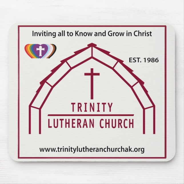 De Ratón Alfombrilla Trinity Lutheran  (Frente)