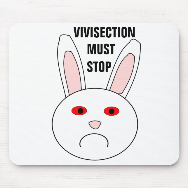 De Ratón Alfombrilla Vivisección Debe Parar (Frente)